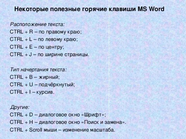 Список горячих клавиш Word. Горячие клавиши ворд. Комбинации горячих клавиш в Ворде. Основные сочетания клавиш в Word.