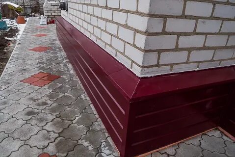 Цоколь дома своими руками профлистом