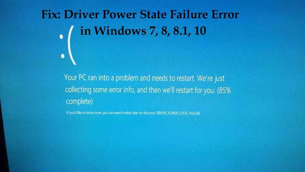 Fix error message. Ошибка Driver Power State failure. Ошибка Windows. Windows 8 ошибка. Driver Power State failure Windows 10.