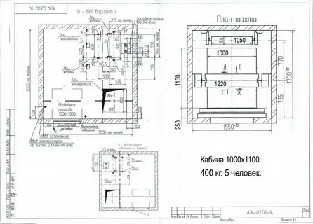Обозначение лифта на плане