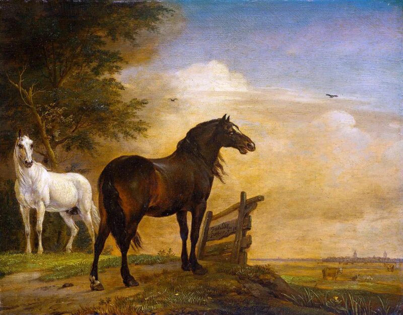 Имя произведения художника. «Кони на лугу» (1649) Паулюс Поттер. Паулюс Поттер кони на лугу. Художник Паулюс Поттер. Паулюс Поттер голландский художник.