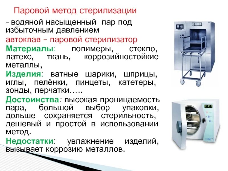 Тесты стерилизаторы