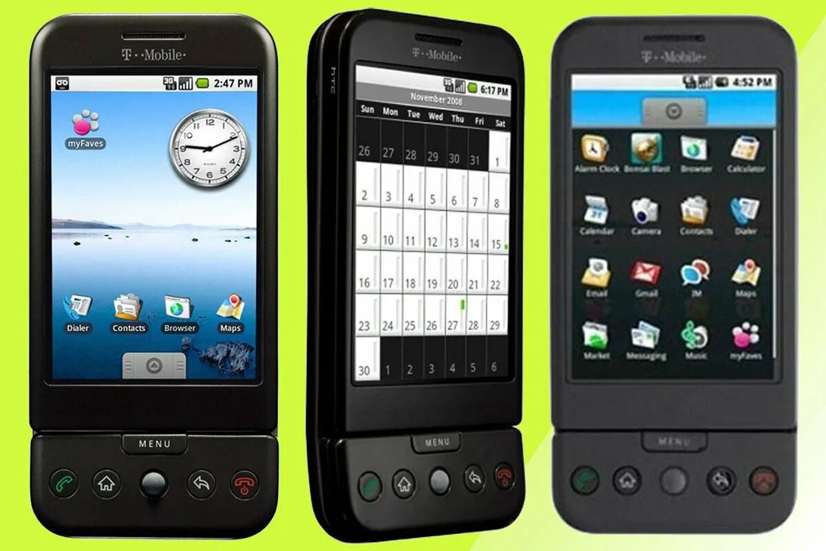 Смартфон с android 1. Htc t mobile g1. t-mobile g1 / htc dream. htc dream 2008. смартфон htc t-mobile g1 2008.