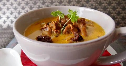 Суп с лисичками и сливками рецепт