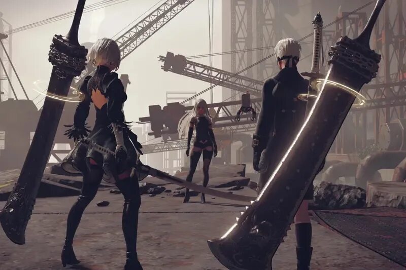 Nier automata dlc 3c3c1d119440927. Ниер автомата 3. 2б ниер автомата из игры. Nier оператор 60. Создатель nier automata.