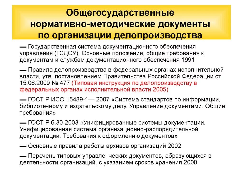 Нормативно методические документы школы. Нормативно-методические документы. Нормативные акты по делопроизводству. Нормативные документы документационного обеспечения. Основные нормы делопроизводства.