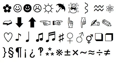 Symbols copy