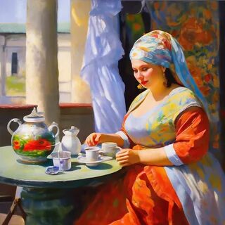 Кустодиевская красавица