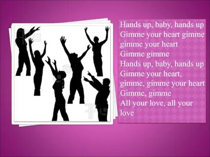 Baby hands up give me your heart