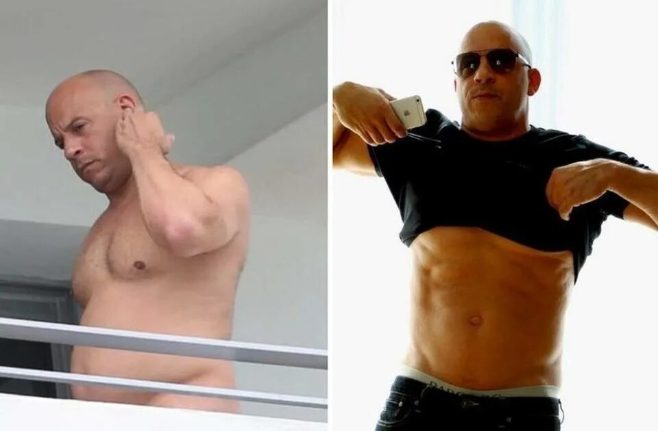 Показать фото вин дизеля Vin Diesel looks unrecognizable in new shirtless photos as the actor rubs his be