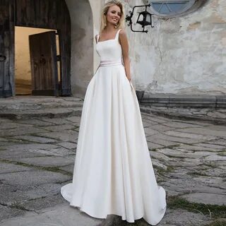 Белое свадебное платье