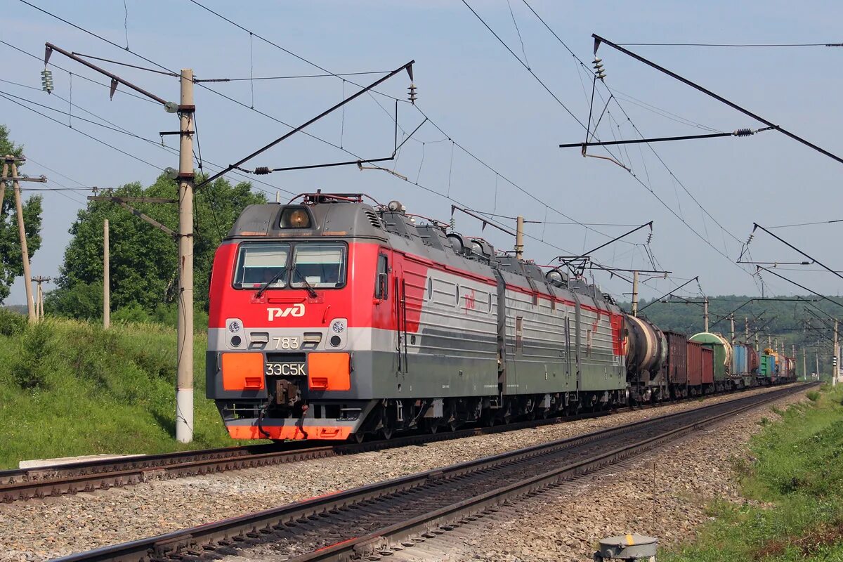 Электровоз 3 с 5 к. 3эс5к Хабаровск депо.