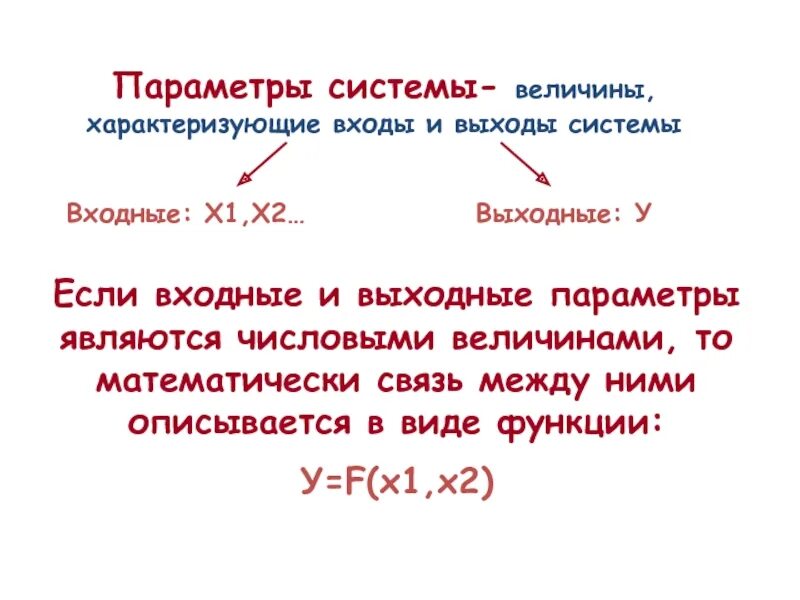 Входная и выходная величина. Входные параметры системы. Выходные параметры это. Входные величины системы. Выходные параметры характеризуют.