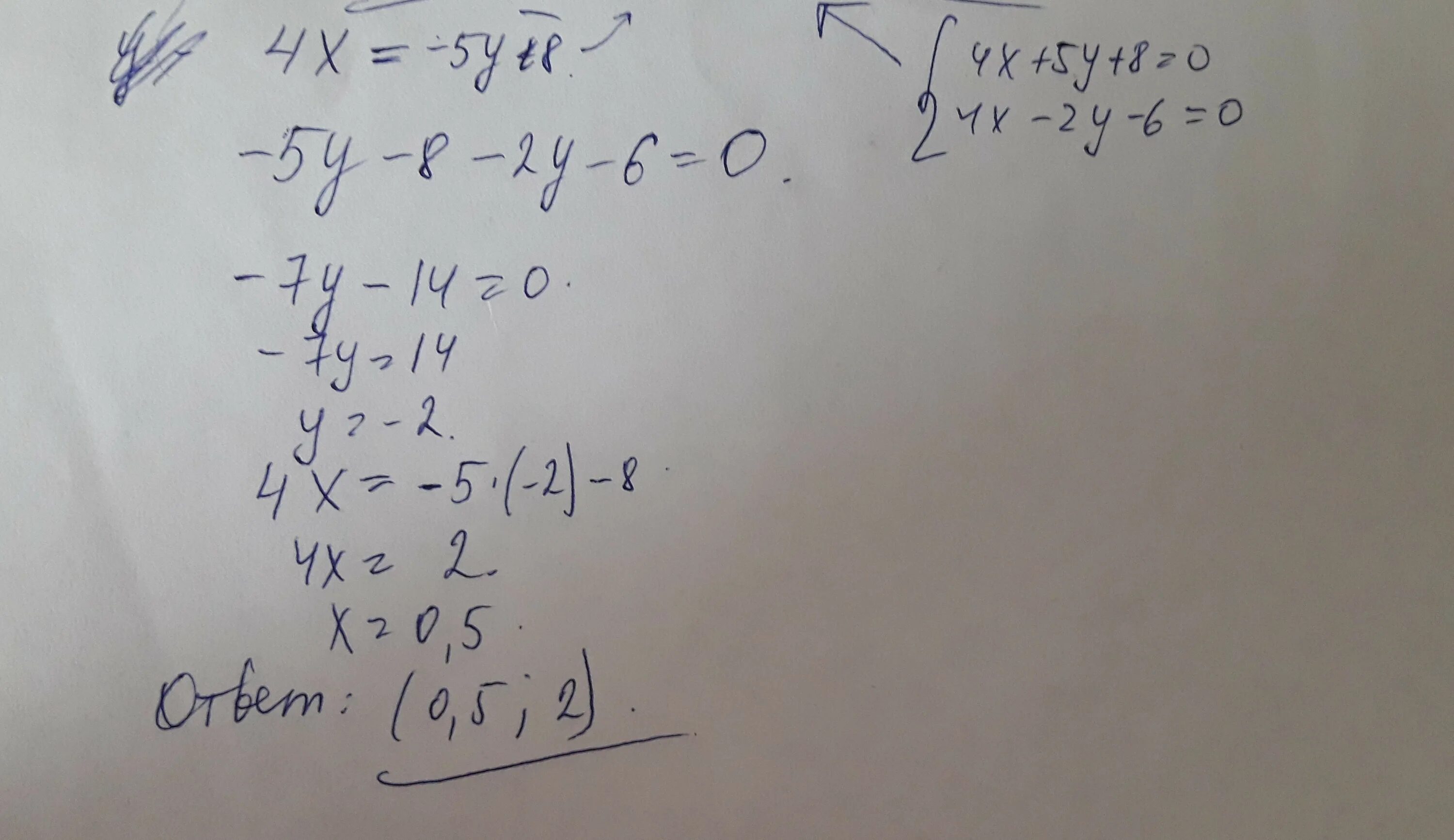 А4х5. 6х2.4. Найдите точку пересечения прямых 3) 4х+5у + 8 =0, 4х-2у-6 0. Прямая задана уравнением 5х-4у-2=0.