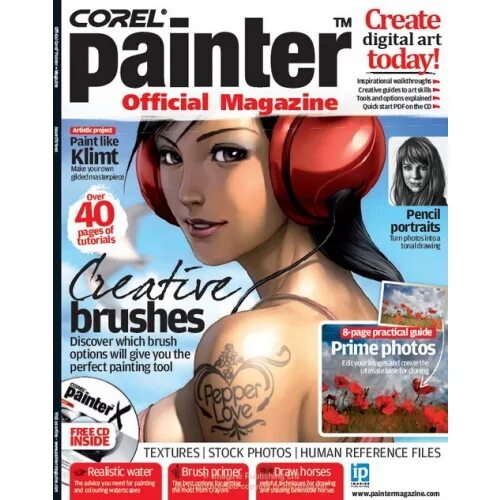 Creative 13. Обложка для журнала coreldraw. Corel Painter 2011. Paint Magazine. File realistic.