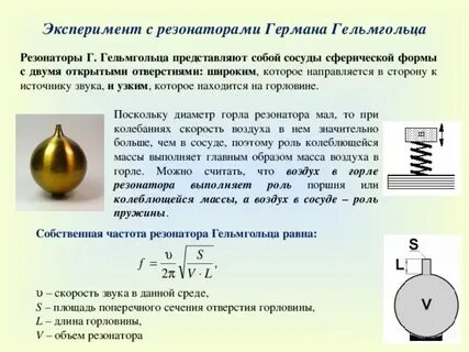 Объем резонатора