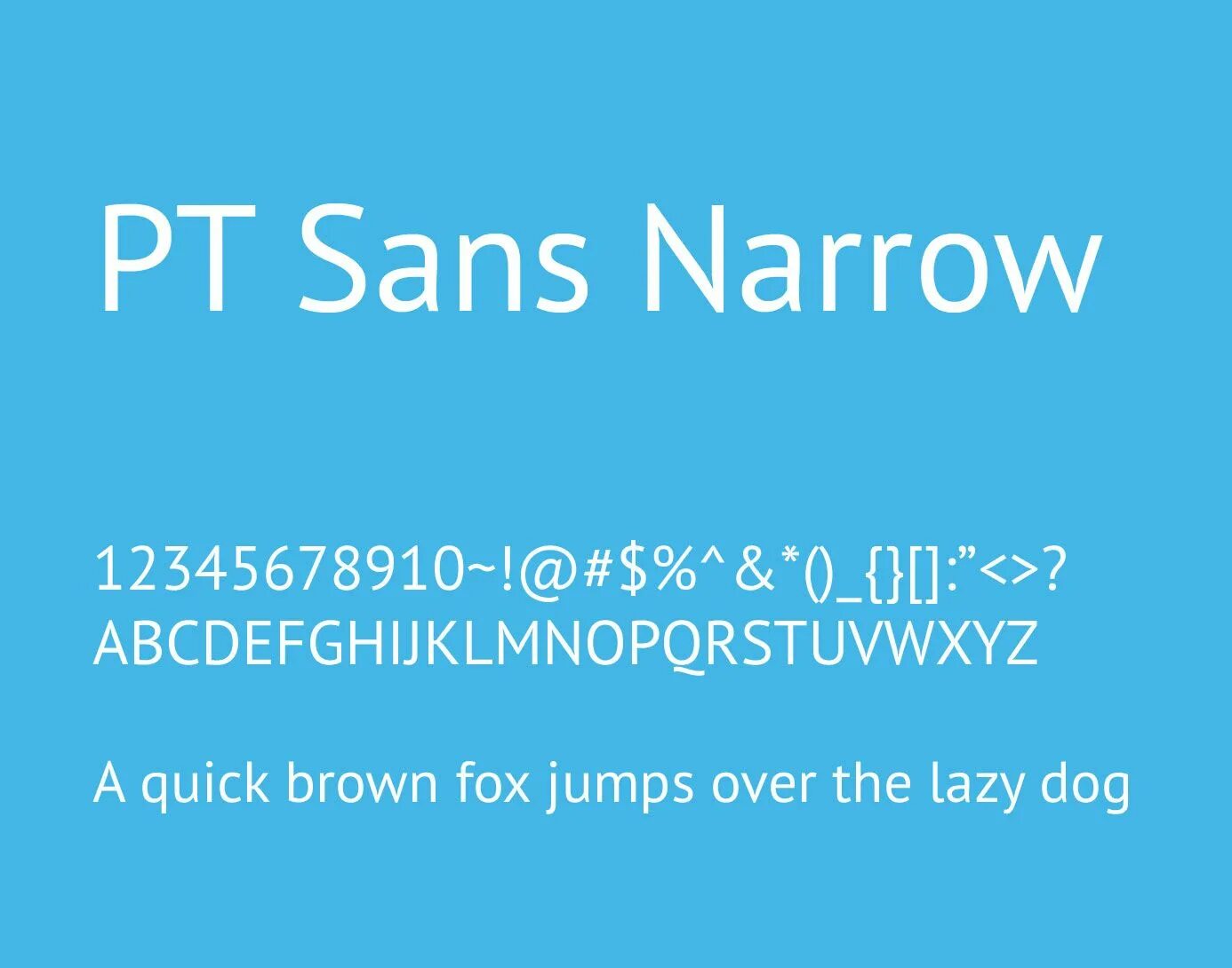 Sans narrow