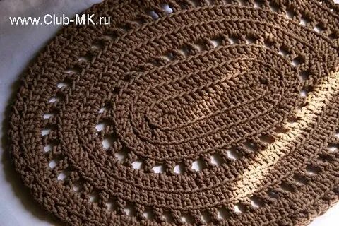 Ковер из полиэфирного шнура для начинающих