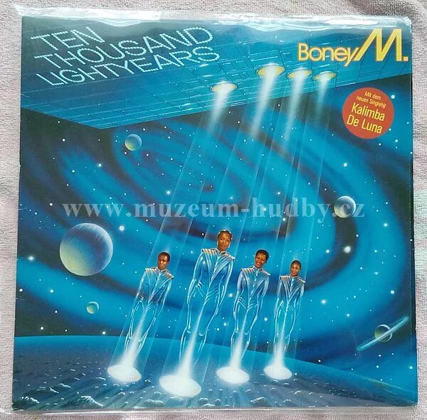 Ten thousand years. Boney m 10000 Lightyears альбом. Бони м ten Thousand Lightyears. Boney m ten Thousand Lightyears 1984. Обложки пластинок Boney m.