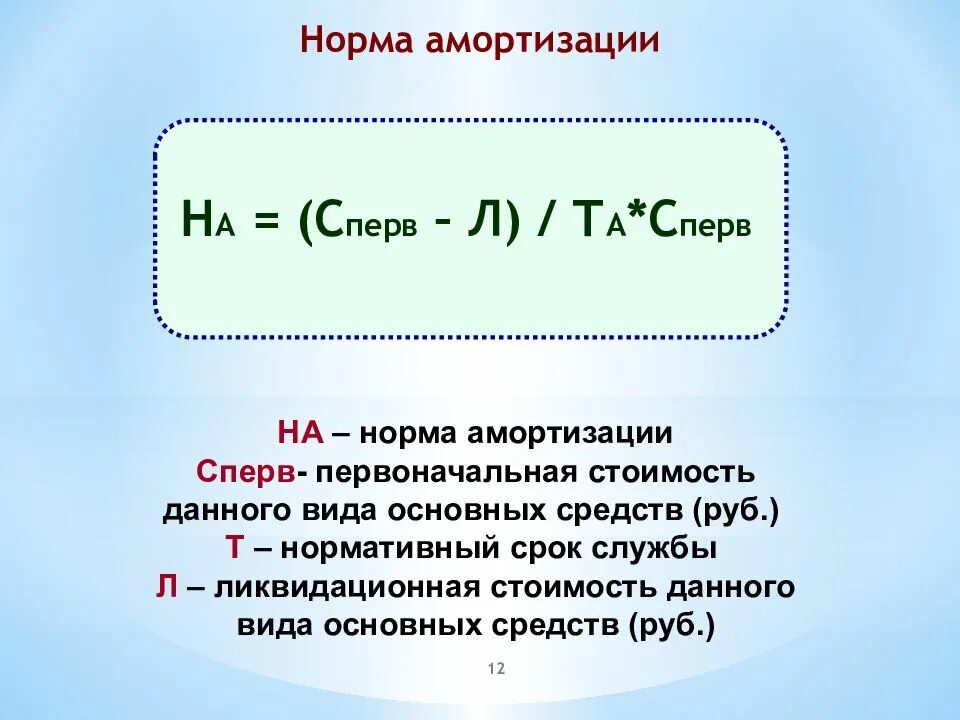 И сроком службы лучшим. Годовая норма амортизации основных фондов. Норма амортизации основных фондов формула. Норма амортизационных отчислений формула. Амортизация формула норма амортизации.