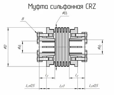 Чертеж муфты