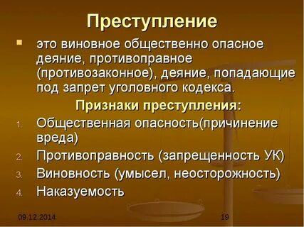 Понятие и определение правонарушения