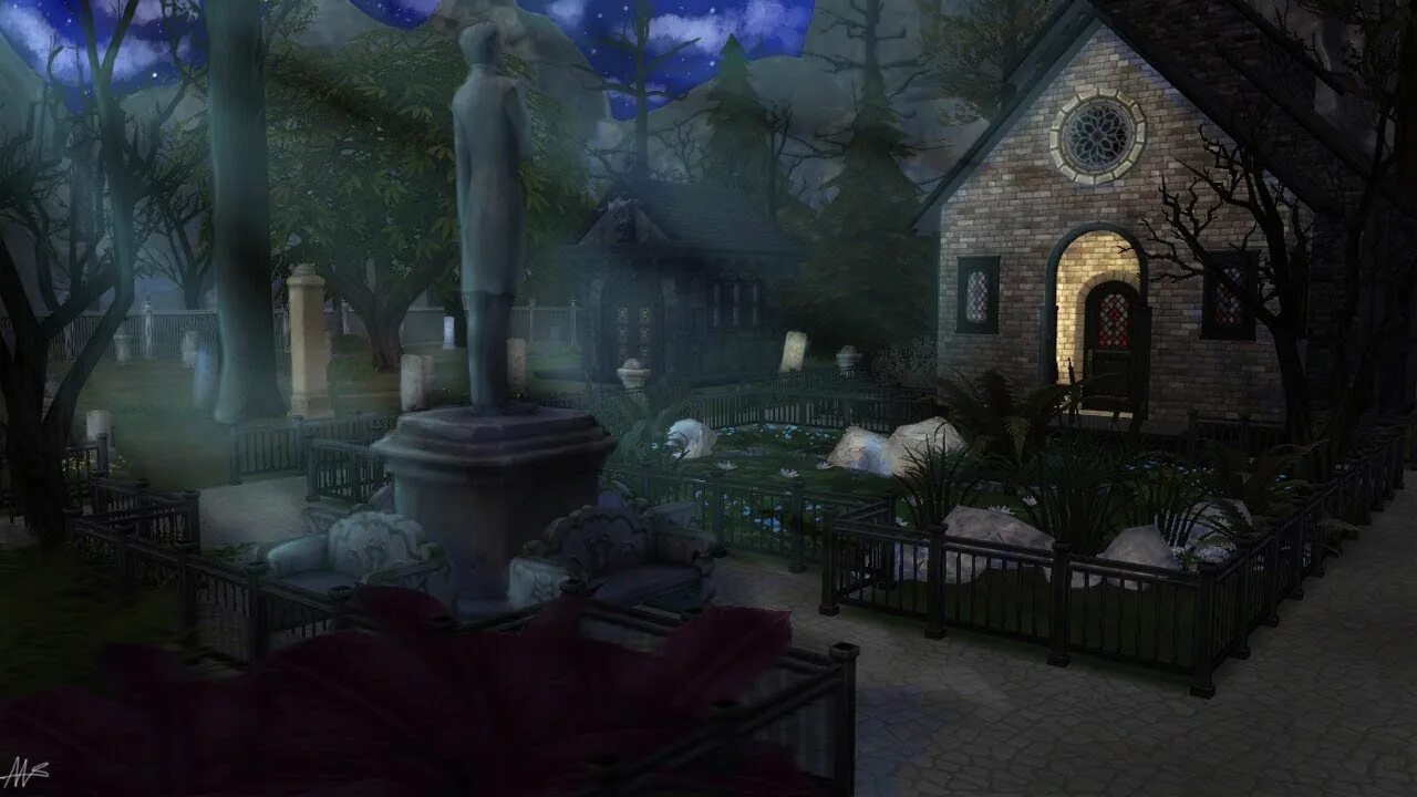 Симс 4 кладбище. Симс 4 церковь с кладбищем. Sims 4 cemetery. Династийное кладбище симс 4. Церковь симс 4.