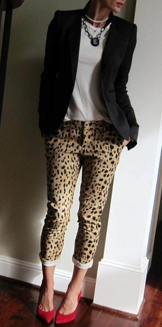 Leopardo Moda, Ropa de moda, Ropa de otoño casual
