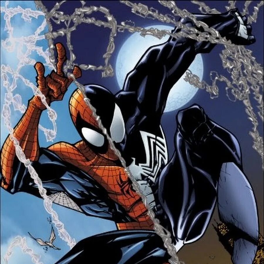 Черный человек паук комикс. Умберто Рамос человек паук. Spider man черный костюм комикс. Умберто Рамос комиксы.