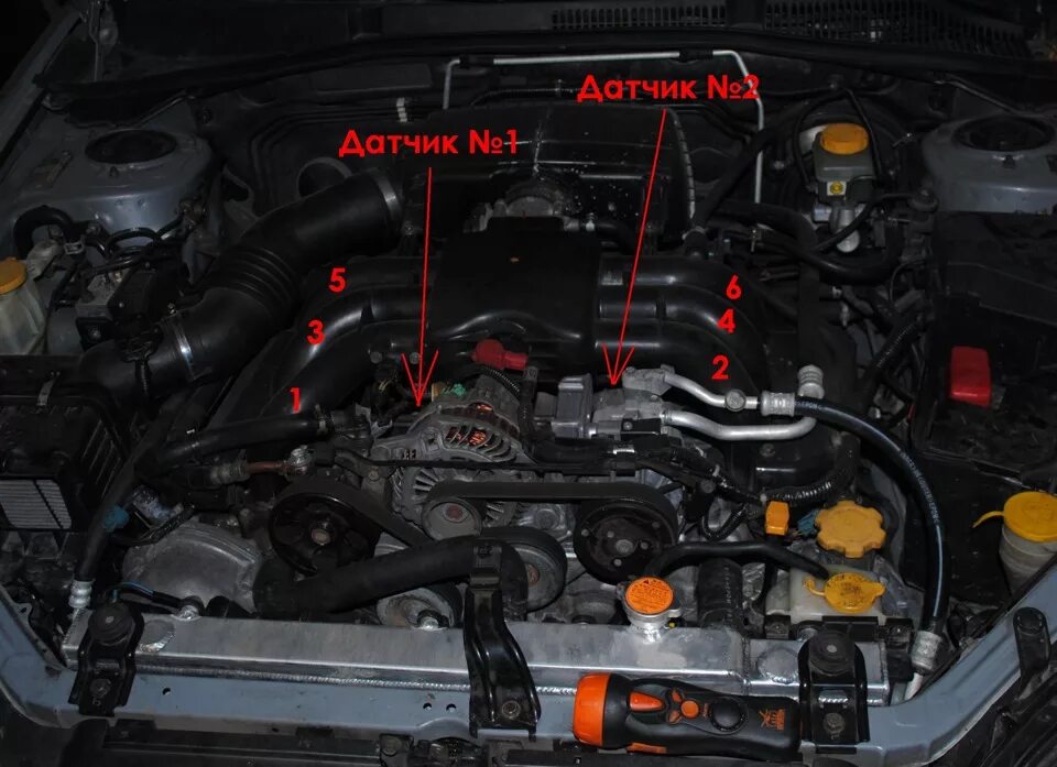 Заменил прокладки ГБЦ - Subaru Legacy Lancaster (BH), 2,5 л, 2000 года своими ру