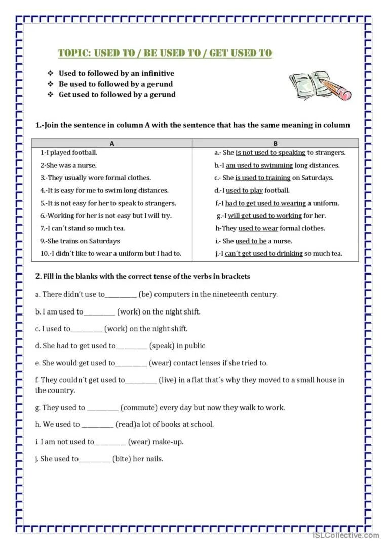 Used to get used to worksheets. Get used to и be used to упражнения. Be used to упражнения. To be used to get used to. Used to be used to get used to Worksheets.