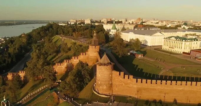 Нижегородский Кремль с высоты птичьего полёта смотреть видео онлайн от "afg82"