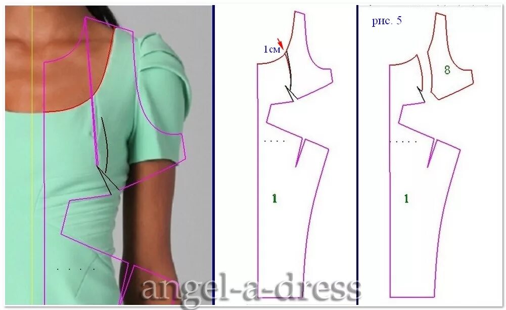 Как убрать вырез. Моделирование платья с рельефами. Вытачки на платье грудные. Моделирование лифа. Нагрудная вытачка на платье.