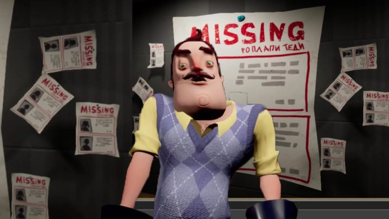 Hello neighbor missing. Hello neighbor 2 missing poster. hello neighbor simming. hello neighbor simming poster.