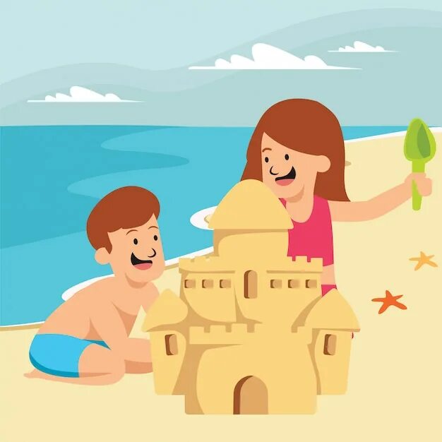 Девочка строит замок из песка. Векторные рисунки песочный замок. Make a Sandcastle мультяшка. Картинка make a Sandcastle. Drive a car make a sandcastle