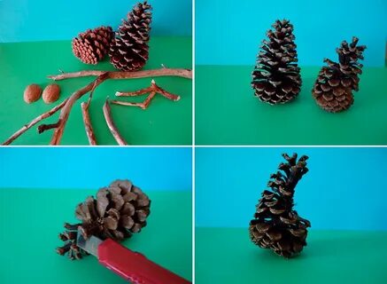 Поделки из шишек 1 класс технология