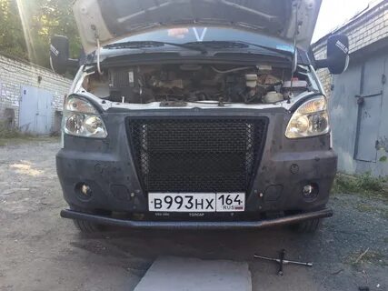 Защита бампера газель
