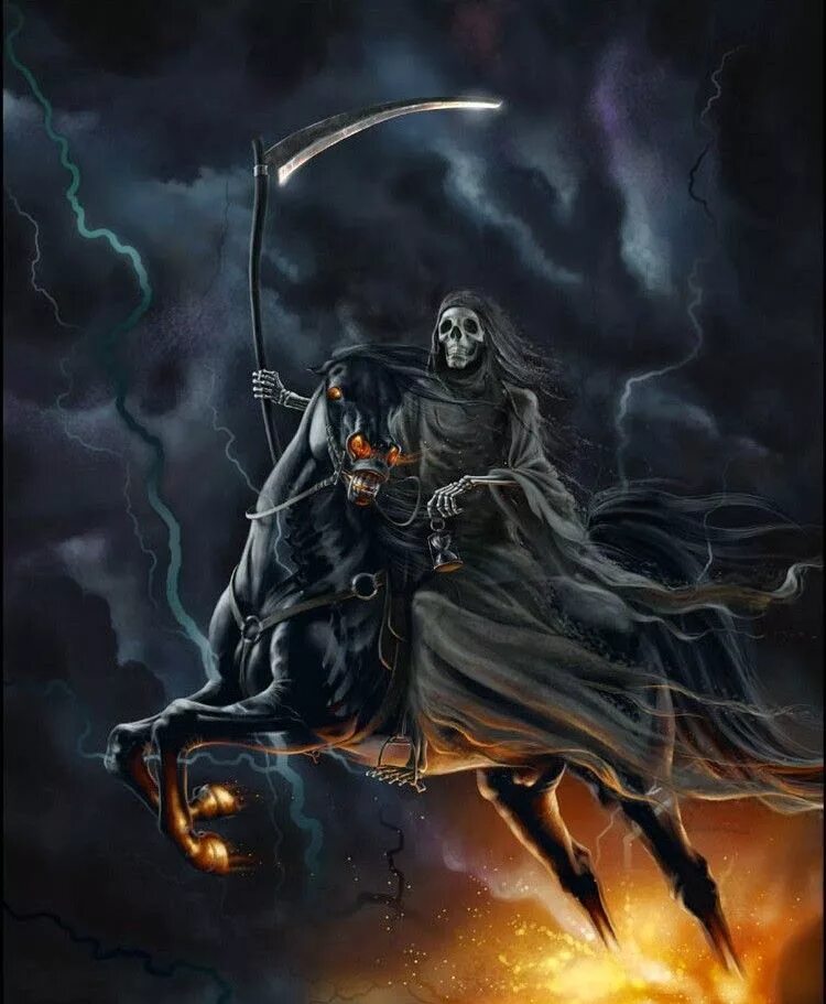 Образ всадника. Grim "Death" Reaper. Оверлорд всадник смерти. Жнец всадник апокалипсиса. Смерть с косой.