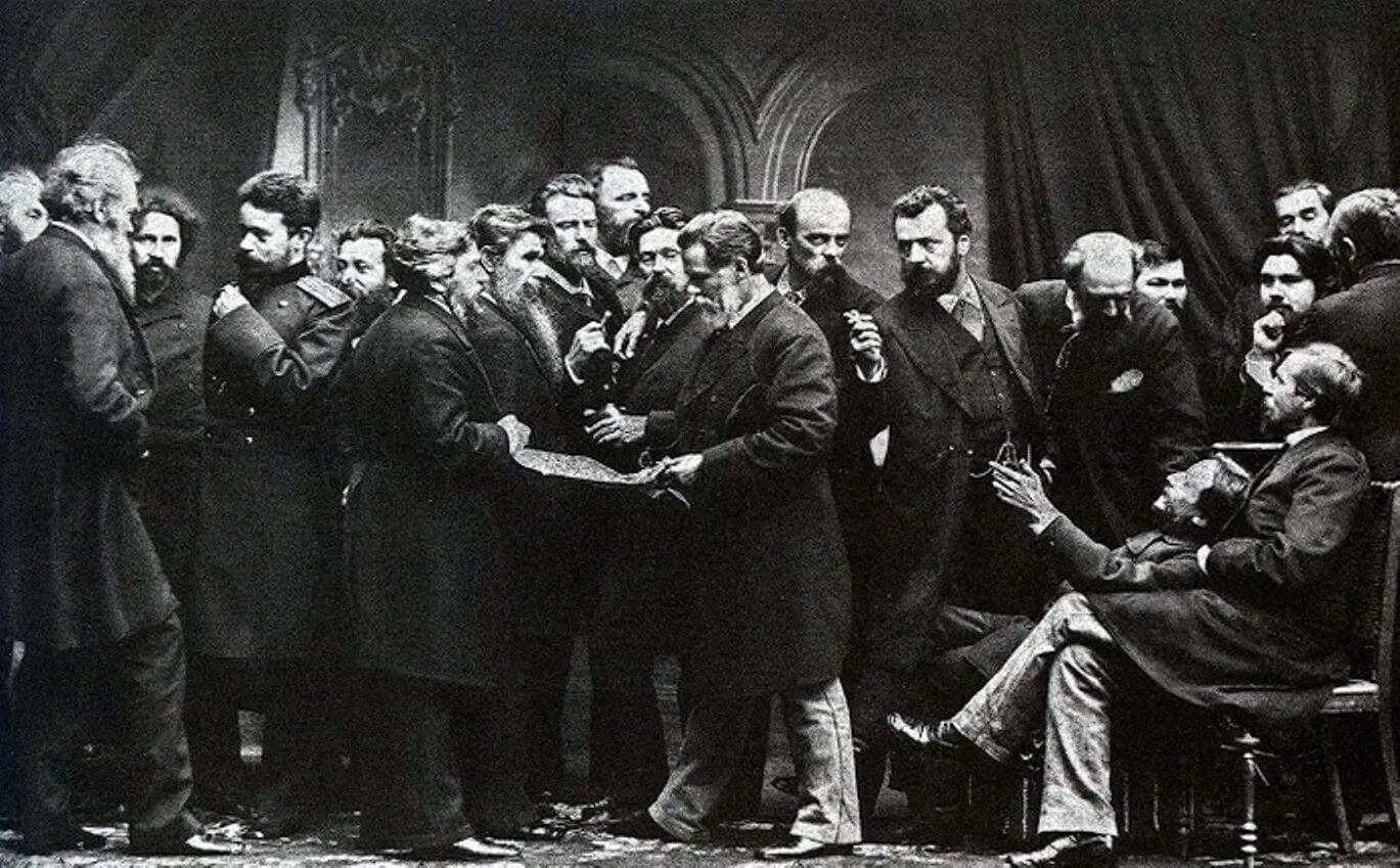 Литературный салон 19 века пушкин. ). Товарищество художников передвижников. Первая выставка товарищества передвижников. Групповой портрет художников передвижников.