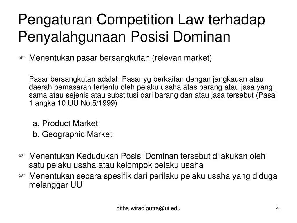 Goyder's EC Competition Law. The language of Competition Law. Introduction to Competition Law.. Competition law