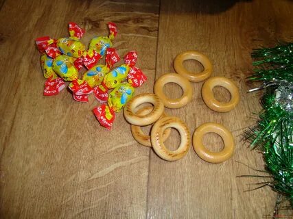 Christmas wreath of sweets