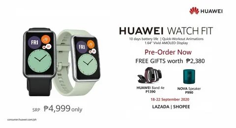 Huawei watch fit подключение