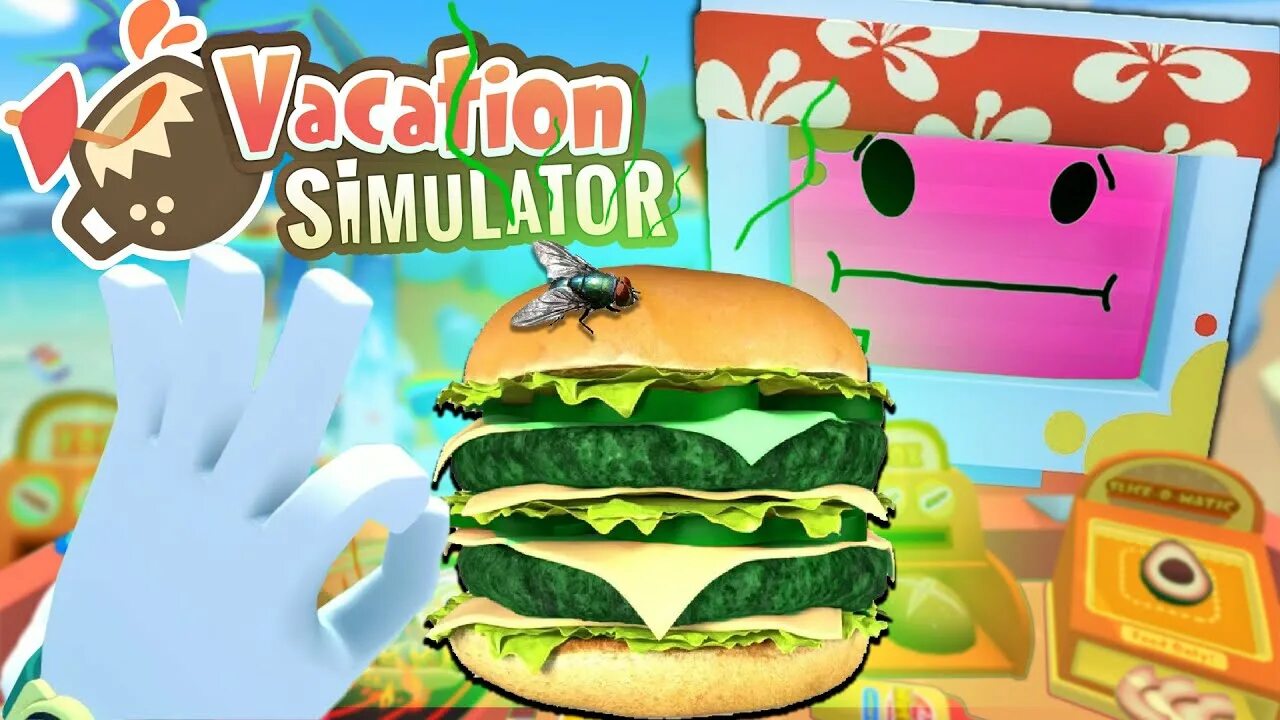 Симулятор отдыха. ВР vacation Simulator. Vacation Simulator Burger. Vacation Simulator Aku dah.