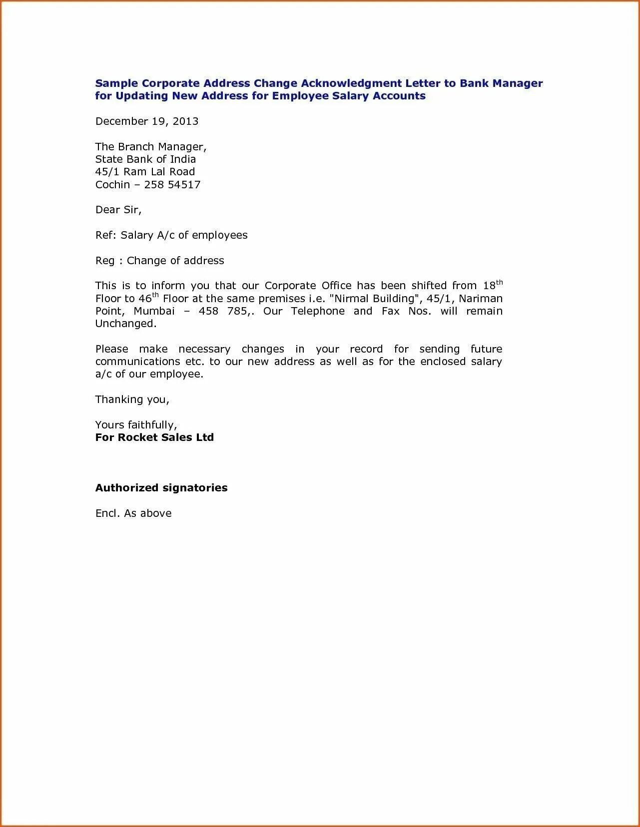 Request to change address. Bank details change letter. notification letter. letter about changing bank info. write a formal loan application letter addressed to the bank.