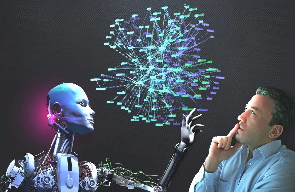 Образование будущего. Цифровые технологии. Инновационный проект. Искусственный интеллект в науке. Цифровая трансформация фон.