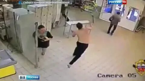 Охранник супермаркета потушил
