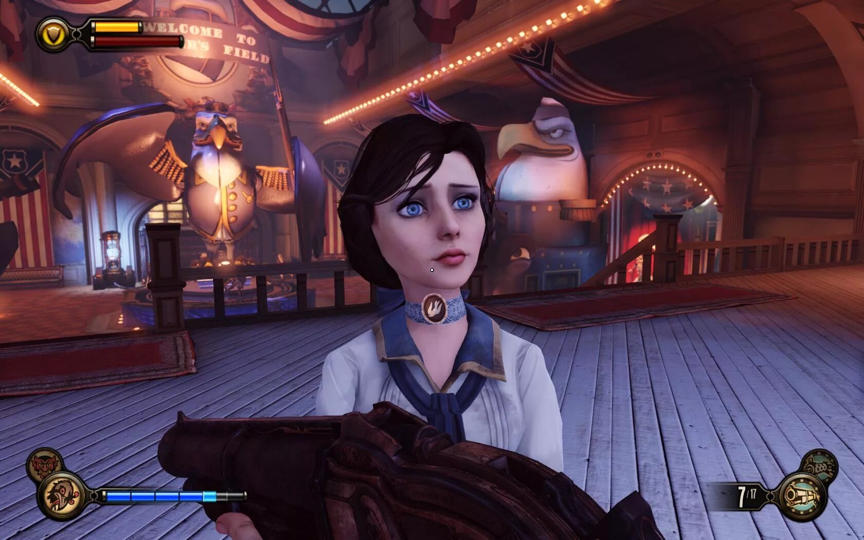 Сколько весит биошок. Bioshock Infinite. Bioshock Инфинити. Биошок 6. Картечница Bioshock Infinite.