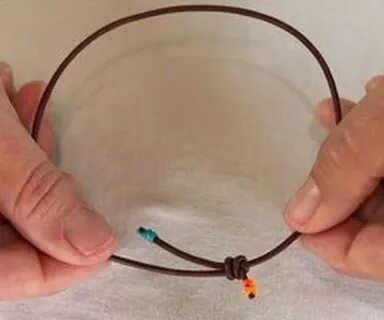 Как закрепить браслет без застежки