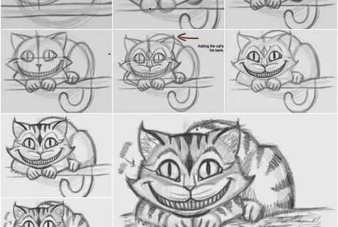 Алиса котик рисовать