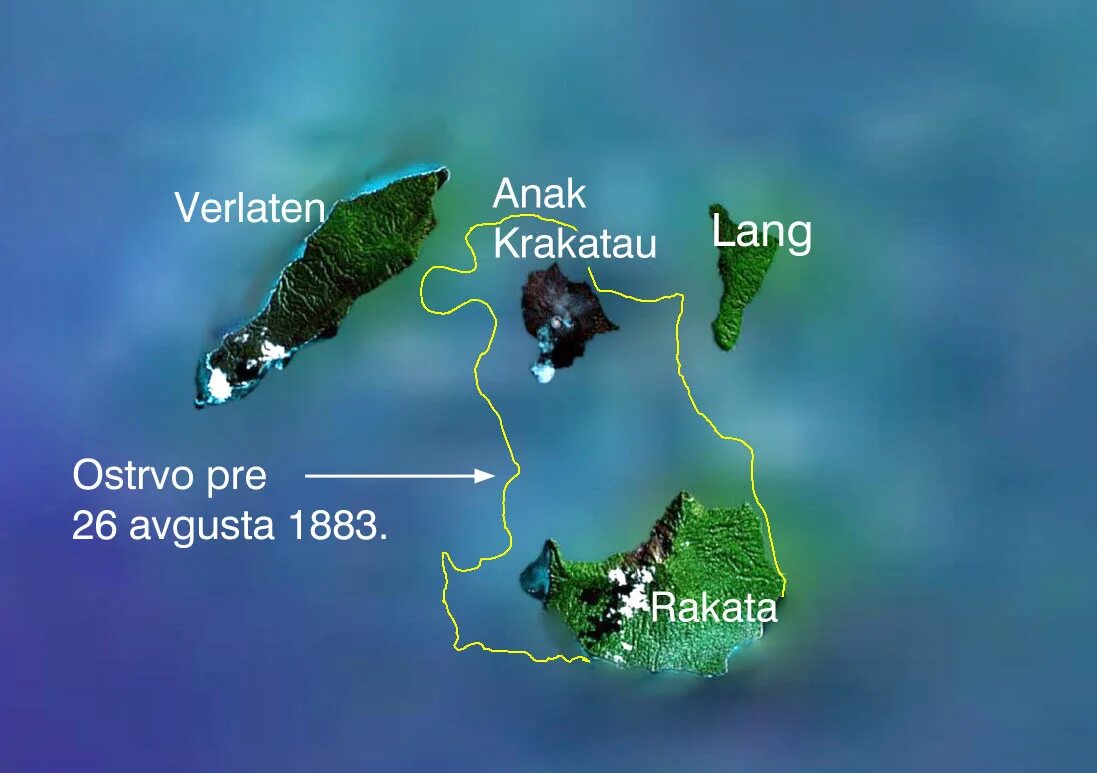 Где находится вулкан кракатау на карте. Вулкан анак-Кракатау на карте. Вулкан Кракатау местоположение. Остров Кракатау на карте. Расположение вулкана Кракатау на карте.